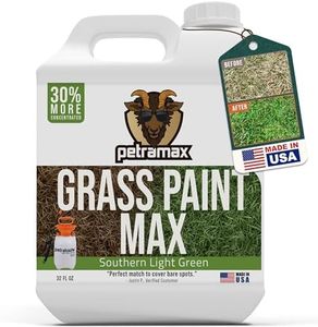 PetraMax Max Grass Paint for Lawn - Maintain Perfect Green Grass, Spray for Lawn & Shrubs Green Spray, Paint Pair with Petra Sprayers - Touch up Dog Spots - Non-Toxic Safe for Pets