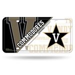 Rico Industries NCAA Vanderbilt Commodores Metal License Plate Tag