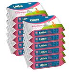 Little's Soft Cleansing Baby Wipes (80 Wipes, Pack of 12) I Extra Thick and Moist I Goodness of Aloe Vera, Vitamin E & Jojoba Oil I Nourishes Skin I Alcohol-Free I Paraben-Free I Clinically Tested