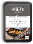 Mermaid 16" Hard-Anodised Deep Roasting Tray 42×31 cm - Heavy-Duty Aluminium Roasting Dish/Pan, Naturally Non-Stick, Oven Safe to 260 °C, UK-Made to Last a Lifetime by Samuel Groves