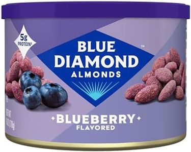Blue Diamond Almonds, Classic Blueberry Flavored Sweet Snack Nuts, Non-GMO, Kosher, and No Gluten Ingredients or Artificial Flavors, Great size for On-the-go, Lunch, Adults and Kids, 6oz Can