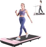 Dskeuzeew Mini Walking Pad Under Desk Treadmill for Home, 6.2MPH Running Machine, 2.5HP Ultra Quiet Motor Noise<45db, 300lb Capacity, Remote