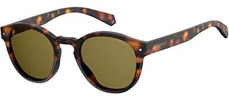 Polaroid Sunglasses Pld6042s Polarized Round Sunglasses, DKHAVANA, 49 mm