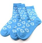 Rotor Logo Socks Blue - 3 pairs - by Rotary13B1, Blue, Dress