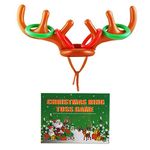 LOKIPA Christmas Inflatable Reindeer Antler Ring Toss Games For Christmas Family Party Fun Games