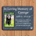 Personalised Pet Dog Memorial Loss Gift Plaque Heart Sign Poem Photo Gift Slate