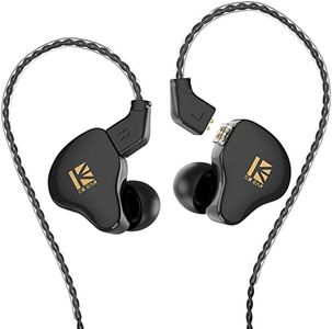 KBEAR KS1 Earphones in Ear Monitor Super Bass Wired Earbuds, Crystal Clear Sound IEM Headphones, High Resolution Noise Canceling Ear Monitors Headphone for Singers Musician Audifonos Auriculares