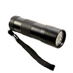 HQRP 12 LED Flashlight 365 nm Wavelength for Leaks Checking, Fluorescent dye leaks