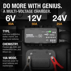 NOCO GENIUSPRO50 50A Battery Charger – Smart Automotive Maintainer