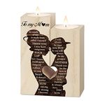 Mum Birthday Gifts, Best Gifts for Mum Candlestick Candle Holder,Mum Gifts from Son, Birthday for Mummy,Stepmum,New Mum,Mother in Law on Her Birthday, Presents for Mum Heart-shaped