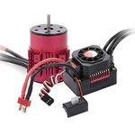 GoolRC Surpass Hobby 3650 Brushless Motor and ESC Combo, 3900KV Brushless Motor and 60A ESC for 1/10 Scale RC Car Truck Indispensable Accessory for Modification Enthusiasts