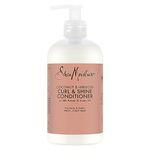 SheaMoisture Coconut & Hibiscus Curl & Shine Conditioner no silicones or sulphates for thick, curly hair 384 ml