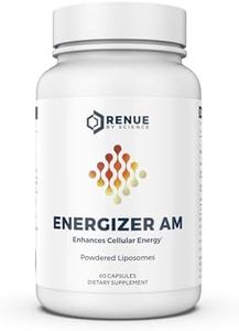 RENUE By Science Energizer AM (Liposomal) Supplement (Hesperidin, Trans-Resveratrol, Green Tea Extract) - Bioavailable Formula for Increased Absorption - 60 Capsules