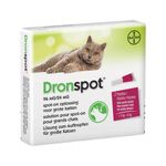 Dronspot Spot On Wormer for Large Cats - 5 to 8kg - 2 pipettes