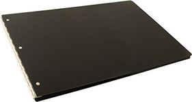 11x17 Screw Post Binder Acrylic Panel with Fixed Posts Black