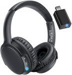 makemate BKM400 Wireless Headphones for TV Listening, Wireless TV Headphones with Plug and Play, 50m Range, Lower Latency, Up to 20 Hours Battery Life