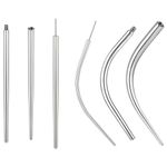 BodyAce Stainless Steel Piercing Taper, 14G 16G 18G 20G Threadless Assistant Tool Screw On Insertion Pin, Curved Piercing Stretching Kit for Ear/Nose/Belly/Lip/Eyebrow [New 14G(1.6mm) Mix]