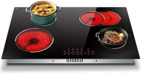 Traenvir 4 Burner Electric Cooktop,