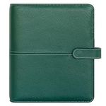 FranklinCovey - Anna Leather Snap Binder (Monarch, Rain Forest Green)