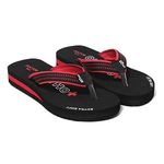 Doctor Walk Flip Flop for Women | Soft Comfortable | Breathable | Fashionable | Stylish | Trendy | Super soft | Lightweight | Anti-Slip Sole | Indoor & Outdoor | (DW-018) (Black-05)