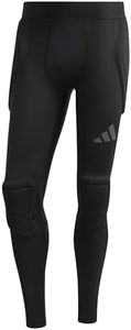 adidas Men's Padded Goalkeeper Baselayer Long Tight Tights, Black, M