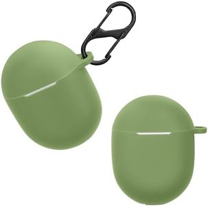 kwmobile Case Compatible with Google Pixel Buds A Series Case - Silicone Cover Holder for Earbuds - Pastel Green