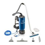 Prolux 10 Quart Blue Commercial Backpack Vacuum with Professional 1.5 Inch Tool Attachment Kit