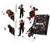 Plain Black Cards - Premium Standard Deck of Cards for Poker, Spades, & Card Tricks – Cool, Detailed, & Durable Casino Playing Cards Pack