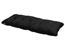 Vargottam Indoor/Outdoor Bench Cushion Water Resistant Tufted Patio Seating Lounger Bench Swing Cushion-51 L x 19.5" W x 5" H- Black