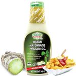 WASABI-O Premium Fusion Mayonnaise Real Wasabi & Ketchup Blend, Ideal for Fish and Chips, Sandwiches, Salads, and Coleslaw | Perfectly Versatile for Sushi, Burgers, Pasta & French Fries - (340G)