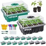 15 Packs Seed Starter Tray Kit, 180