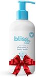 Bliss Baby Shampoo and Body Wash, Premium 2-in-1 For Babies, Toddlers & Kids, Unscented & Hypoallergenic - Gentle Baby Soap - Vegan, Hydrating For Sensitive Skin - Avocado, Shea Butter & Calendula