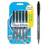 Paper Mate Flexgrip Ultra Retractable Ballpoint Pens | Medium Point (1.0mm) | Black | 5 Count