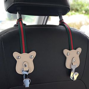 Car Purse Hook for Women Headrest Hooks for Purses Car Back Seat Headrest Hanger Vehicle Beige Leather Storage Hook for Men Hanger Holder Hook for Hanging Bags and Coats Grocery Bag Umbrellas Handbag