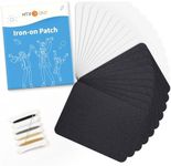 HTVRONT Iron on Patches for Clothing Repair, Fabric Patches for Clothes, Repair Decorating Kit, Iron on Patches (Black&White)
