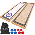 GoSports 6 foot Shuffleboard and Curling 2-in-1 Game