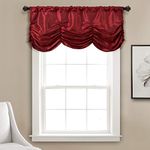 Lush Decor Estate Garden Valance, Red