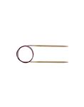 KnitPro KP35308 40 cm x 4 mm Basix Fixed Circular Needles, Birch, Brown