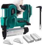 2 in 1 Brad Nailer Cordless for Makita 18V Battery, 18 Gauge Brad Nailer, Battery Nail Gun with Staple Remover, 2240pcs Nails/Staples for Upholstery,Carpentry and Woodworking (Tools Only)