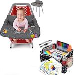 PILLANI Space Travel Bundle: Kids Car Tray & Shopping Cart Cover