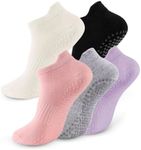 kepiibi 5 Pairs Pilates Socks with 