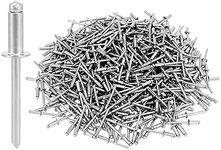 QWORK Stainless Steel Blind Rivets, 500 Pcs 3/16" x 1/2" Pop Rivets