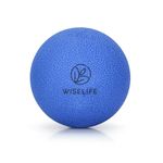 WiseLife Deep Tissue Massage Ball | High Density Massage Roller For Pain Relief, Physiotherapy For Back, Foot & Hand | Trigger Point Therapy Massage Ball For Recovery (Sky Blue)