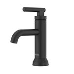 Pfister Capistrano Bathroom Sink Faucet, Single Control, 1-Handle, Single Hole, Spot Defense Matte Black Finish, LF042CSOSDB