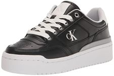 Calvin Klein Women's Alondra Sneaker, Black 001, 9.5