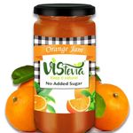 VIStevia Stevia Sweetened Sugar Free Jams - Diabetic Friendly - 100% Natural (Orange, Orange Jam - 400g)