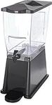 Carlisle FoodService Products Trimline Round Beverage Dispenser Drink Dispenser with Spigot for Catering, Buffets, Restaurants, Polycarbonate (Pc), 3.5 Gallons, Black