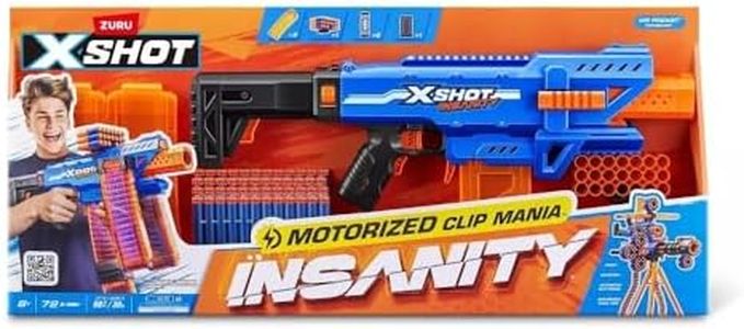 Zuru XSHOT Insanity Motorised Clip Blaster & 72 Darts