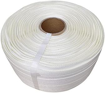 NVOYAJUAN Heavy Duty 3/4" x 1650’Woven Cord Strapping Roll of 6" x 3" Core Size, 2500 lbs Break Strength