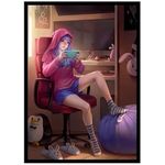 Hirako Akari - Weekend Down Time - 100 Matte TCG Card Sleeves (FN55S) - Fantasy North (Standard)